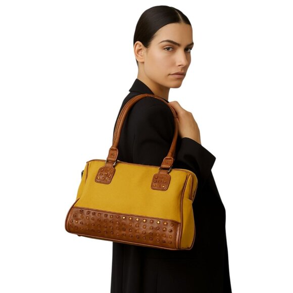 David Jones Bag Shoulder Handbag Purse Satchel YELLOW WOMEN'S WOMAN'S - Picture 1 of 10
